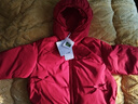 布丁哈鲁女童可爱蝴蝶结连帽羽绒服冬季新款中大童三防保暖红色过年外套潮 实拍图