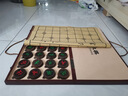 索仁中国象棋套装红花梨实木皮革棋盘礼盒象棋大号送礼送老人收藏礼盒 60#黑檀配折叠盒 实拍图