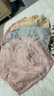 完美情侣(4条装)女士内裤女性感蕾丝高腰收腹裤 提臀包臀中腰舒适透气无痕女生纯棉裆部大码女式三角裤头 花灰+水晶粉+杏色+橡果 XXL(高腰)2尺4至2尺7适合130至160斤 实拍图