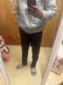 真维斯休闲裤男秋冬新款修身直筒裤潮牌商务弹力百搭加绒加厚长裤子男 3381黑色 31 （建议135-145斤） 实拍图
