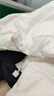 森马（Semir）轻松羽绒|90鸭绒羽绒服女冬季短款宽松花苞连帽甜美三防保暖外套 奶白（白鸭绒）10501 M 实拍图