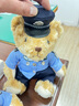 蜀黍家交警小熊公仔警察小熊正品铁骑警官熊反光条骑行服玩偶 威威（坐姿蓝衬25CM 礼品袋） 定制款（客服备注） 实拍图