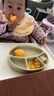 MODU'I婴儿餐盘modui进口宝宝餐盘分格餐盘带吸盘ins硅胶辅食碗儿童餐具 豆绿色 实拍图