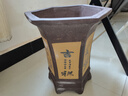 兰花盆宜兴紫砂盆六方兰花盆花卉绿植物盆栽大号手工花盆盆栽盆 Z02六方黄色特大号 紫砂 x 大 实拍图
