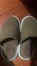 优调棉拖鞋男软底舒适居家抗菌保暖防滑静音大码地板拖鞋冬 米白44-45 实拍图