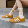 adidas「T头鞋」STADT经典时尚薄底运动板鞋男女阿迪达斯三叶草   黄色/亮白/汉玉白   41 实拍图