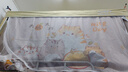 北极绒物理遮光床帘无涂层学生宿舍蚊帐一体上铺下铺寝室单人蚊帐含支架 几何星球【物理强遮光，无涂层】 0.9米床上铺-长190*宽90*高110cm【秒开支架】 实拍图
