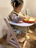 hauck宝宝餐椅Alpha餐盘三件套成长椅可调节学坐椅吃饭椅儿童餐椅家用 玫瑰色+托盘+坐垫 实拍图