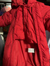 迷你巴拉羽绒服连体衣加厚外出拜年服婴儿衣服红色2025新【新年季联名款】 实拍图