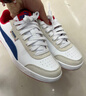彪马（PUMA）经典复古透气小白鞋男女撞色休闲板鞋运动鞋COURT 371931 白-水泥灰-亮蓝-05 41 实拍图