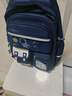 靓宝宝儿童书包男孩一到三到六年级男童小学生2025新款减负护脊双肩包二 大号宝蓝+补习袋(3-6年级) 实拍图