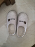 猎瑞防水棉拖鞋女士冬季包跟外穿厚底居家室内月子鞋加绒厚底保暖棉鞋 白色38-39【建议37-38】 实拍图