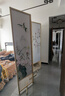 祥朗实木屏风隔断玄关现代简约可移动折叠家用遮挡帘客厅新中式推拉 花开富贵 2米高X0.5米宽一扇 实拍图