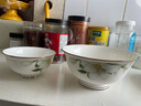厚秀堂 景德镇碗家用骨瓷碗陶瓷碗套装 轻奢新款釉下彩米饭碗面碗5/6寸 【4.5英寸10个】百合描金 实拍图