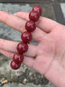 2025蛇年本命年朱砂手串正品男款女士高含量紫金砂单圈转运珠手链 14mm朱砂手串【附鉴定证书】 实拍图