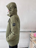 君羽羽绒服男新款户外加厚白鹅绒服800高蓬防风保暖白鹅绒夹克52217 墨绿 L （推荐141-160斤） 实拍图