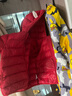 嘟嘟家宝宝羽绒服冬季轻薄儿童白鸭绒保暖男童连帽外套冬装童装 红色110 实拍图