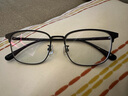 WAN XIN 新款 1.67超薄高清防蓝光镜片男可配度数送商务眼镜框女Z 2856银色 不规则框型更时尚 配万新1.67MR-7超薄非球面镜片 实拍图
