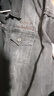 真维斯（JEANSWEST）夹克男2025春夏季亲肤透气刺绣时尚百搭男士牛仔夹克外套黑灰XL 实拍图