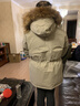 君羽户外羽绒服男中长款800蓬白鹅绒工装风加厚防风保暖鹅绒服C52035 茶灰 XL （推荐161-175斤） 实拍图