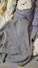 恒源祥100羊毛衫女秋冬加厚打底衫毛衣百搭羊毛修身内搭半高领针织衫 中灰色   XL 120-130斤 实拍图