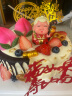 米苏先生520新鲜生日蛋糕祝寿礼物水果网红父母同城配送奶油当天日到全国  祝寿玩偶蛋糕(男女可换) 8英寸（动物奶油） 实拍图