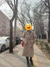 朗姿纯羊毛冬季新款气质高级感通勤中长款显瘦毛呢外套上衣 深米色 M 实拍图