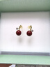 Qlady红色耳环女2025年气质高级感银针耳钉小众设计新娘耳饰生日礼物 实拍图