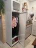 纳份爱现代简约衣柜家用卧室双开门碳钢加厚小户型防尘简易衣橱 【52长加深带顶柜】单边柜带2块活动隔板（不带轮） 实拍图