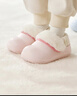 babycare儿童拖鞋冬季可拆卸防水室内家居宝宝棉拖鞋秋冬 星云粉 140mm 实拍图