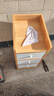 京晴家居（TSING FURNITURE）窄床头柜小型尺寸柜子迷你简约现代置物储物卧室简易夹缝床边柜 生态板北欧枫木色三抽30cm 晒图有礼 实拍图