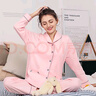 诺宜（NuoYI）月子装月子服哺乳衣纯棉孕产妇家居服睡衣J382301粉色XL 实拍图