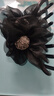 默研（MOYAN）满钻太阳花抓夹后脑勺专用气质发夹盘发神器夹子头饰发饰 黑色花朵水钻抓夹 A29-306 实拍图