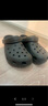 crocs卡骆驰洞洞鞋男鞋经典户外涉水溯溪鞋轻便透气沙滩凉拖鞋女10001 10001-001/黑色/无智必星 37 -38 实拍图
