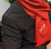 绣娘丝绸桑蚕丝真丝绒骐骥红色女士秋冬季苏绣围巾围脖礼盒本命年新年礼物 实拍图