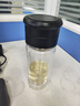 JRINKTEEA茶水分离玻璃杯男女全钢茶仓泡茶杯办公过滤喝茶车载水杯绿茶杯 Predmore哑光黑300ml 实拍图