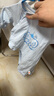 贝瑞加（Babyprints）婴儿连体衣纯棉睡衣男女宝宝长袖爬服A类衣服偏开连身衣 蓝象73 实拍图