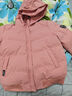 啄木鸟 羽绒棉服女短款2024新款棉衣显瘦秋冬外套大码保暖韩版小棉袄女 粉色 XL（建议体重115-130斤） 实拍图