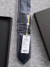 金利来（Goldlion）纯色百搭领带男士款商务休闲职业正装年会毕业典礼领带送人礼物H 手打款宝蓝-85 晒单实拍图