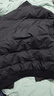 卡宾男装90白鸭绒羽绒服23秋冬无线绗缝保暖外套 煤黑色 M 实拍图