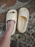红豆静音拖鞋女士夏季外穿2026新款室内家居浴室防滑eva凉拖男踩屎感 米白 38-39 适合37-38（内长240mm） 实拍图