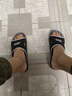 万浦森男士拖鞋男夏季按摩静音室内软底踩屎感防滑大码外穿男士凉拖鞋男 黑色 41 标准运动鞋码 实拍图