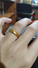 周生生新年黄金戒指 足金素圈活口戒男女情侣 可作对戒09141R 计价7.8克 实拍图