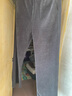 百图betu女装秋季新款休闲裤高腰灯芯绒直筒裤显瘦裤子女2409T81 灰色 L 实拍图
