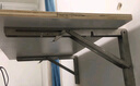 汇乐斯折叠不锈钢三角支架托架墙壁墙上置物架层板隔板桌K型活动支架 16寸不锈钢折叠支架（2支装） 实拍图