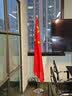 林下春雪不锈钢伸缩落地旗杆五星红旗国旗摆件客厅带杆办公室公司会议室内立式党旗旗帜底座装饰 银色【可伸缩1.1-2米】【送4号国旗】 实拍图