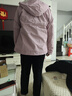 西域骆驼（VANCAMEL）三合一防风冲锋衣款男女夹克加厚保暖可拆卸登山服滑雪服运动外套 KY09S木槿紫/暖白-女 XL 实拍图