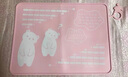 十月主题无味硅胶小学生餐垫防水防油防烫儿童午餐垫可爱熊粉40*60 实拍图