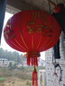 倍欢喜 2025新年装饰大红灯笼吊灯中国风挂饰元宵节户外阳台大门 100#全家福一对装+LED灯+长杆款 实拍图