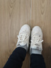 唐狮（TonLion）女鞋冬季厚底老爹鞋女士韩版鞋子女学生运动小白鞋 米色加绒 38 实拍图